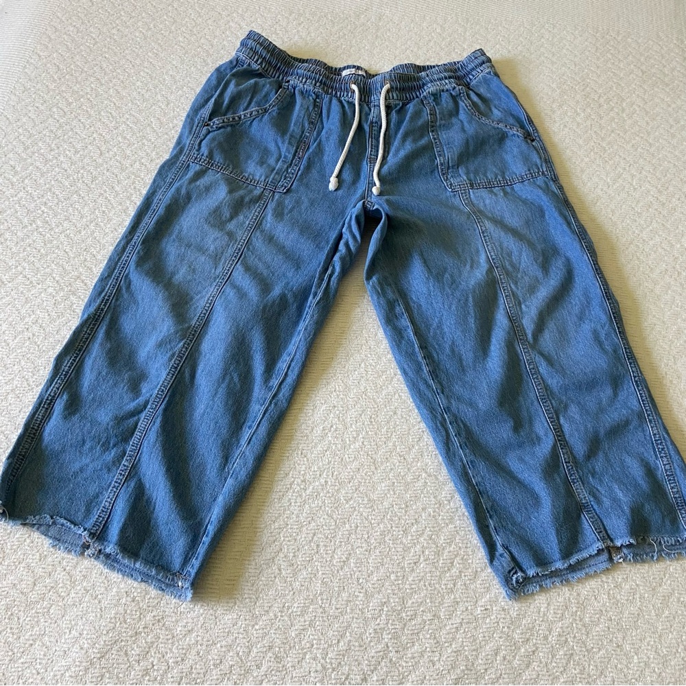 Maurices Wide Leg Pull On High Rise Cropped Jean - Picture 6 of 11